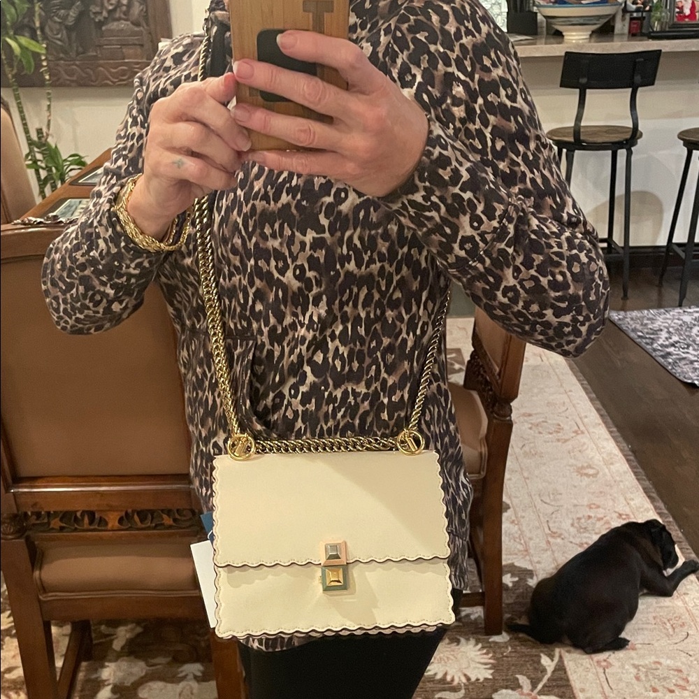Beyond Stunning Fendi Kan I Leather Crossbody Bag